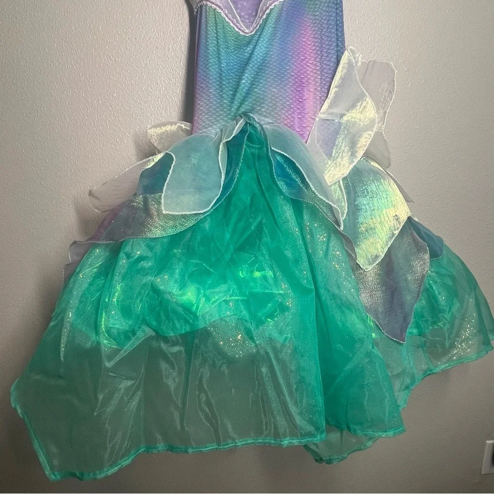 Little Mermaid Disguise Girls Size M 8-10 Ariel Halloween Costume Dress Up NWT